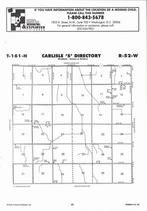 Carlisle Township - South, Directory Map, Pembina County 2007